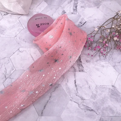 Сад 7 см 70 мм старт блестящие вуаль ткань трубки Сделай Сам DIY бигуди для волос