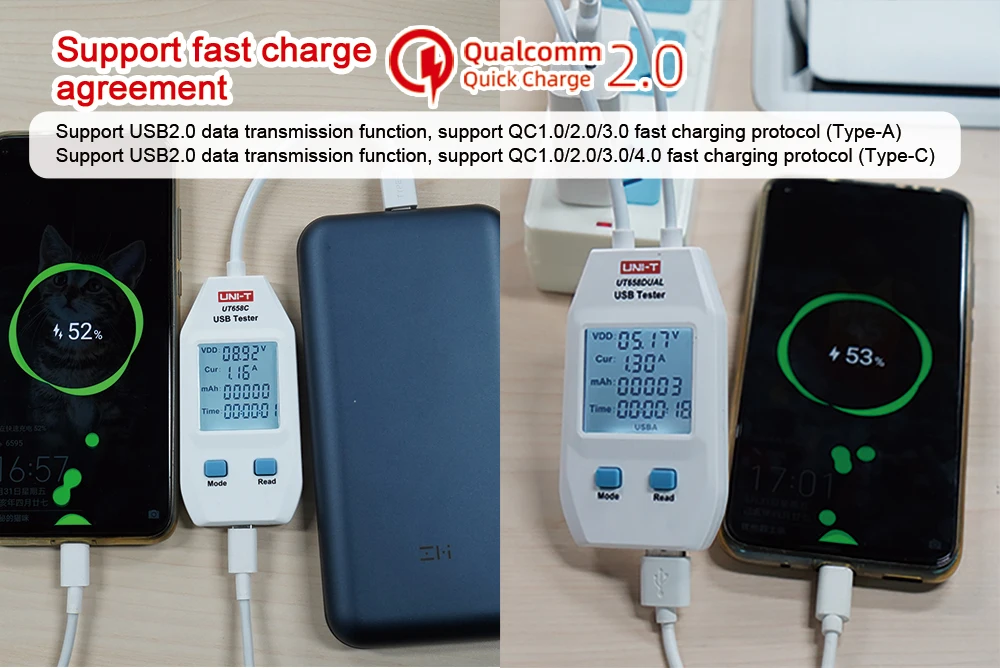 UNI-T USB Тестер измеритель мощности тестер напряжения/тока/выходной мощности зарядное устройство/Мобильный детектор уровня мощности тестер серии UT658