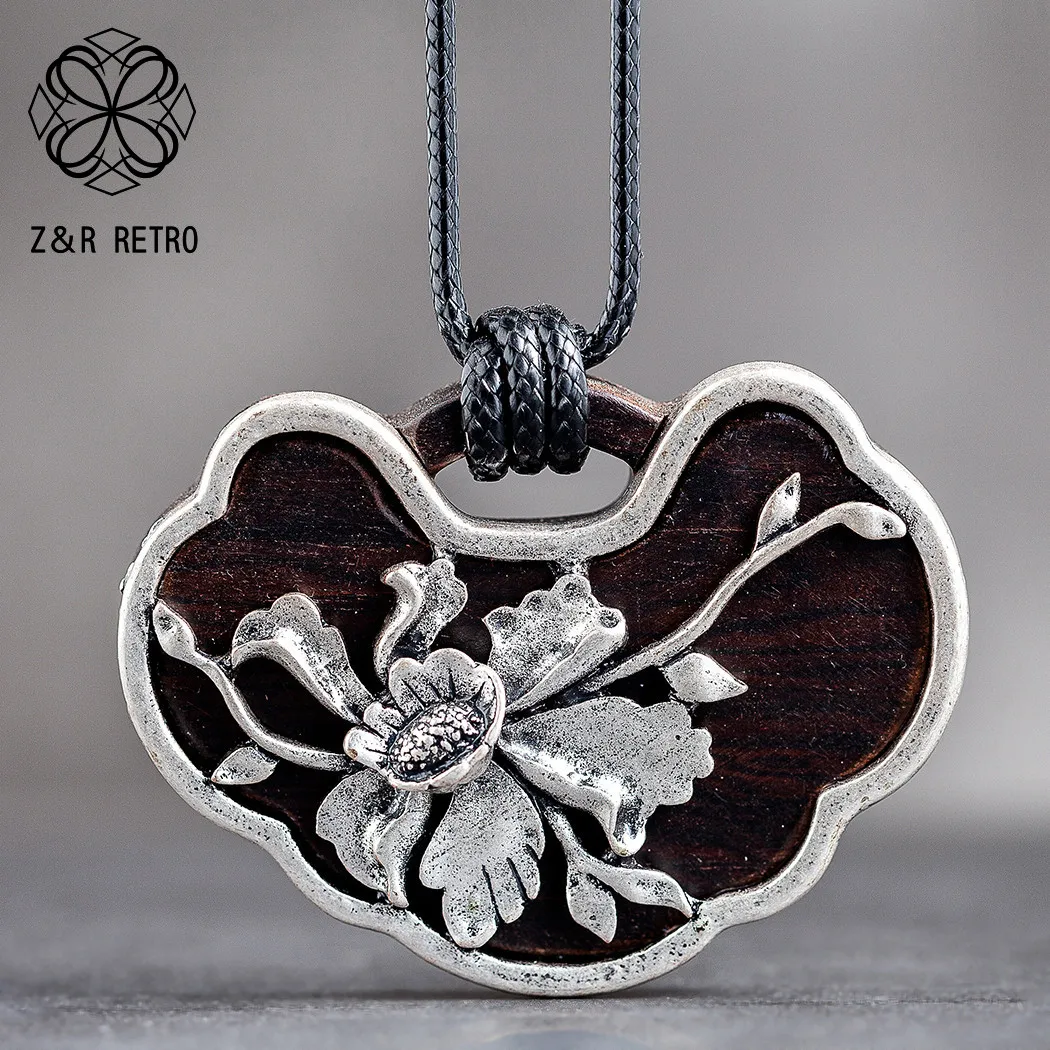 Женское винтажное ожерелье с подвеской в виде лотоса | Украшения и аксессуары