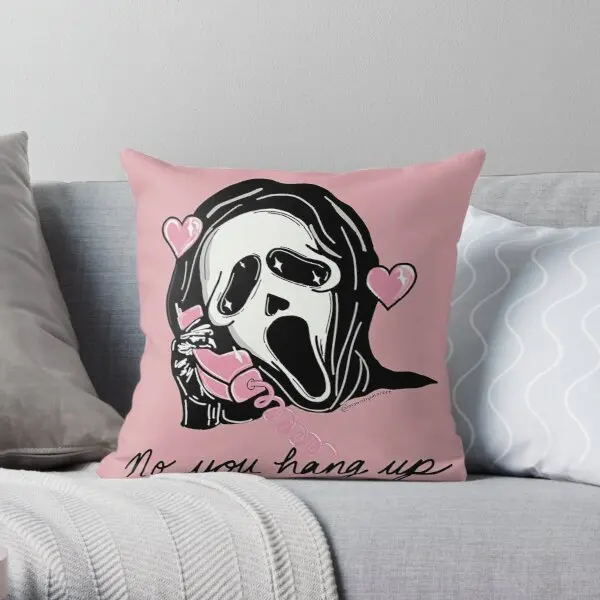 

No You Hang Up Printing Throw Pillow Cover Bedroom Bed Throw Decor Cushion Case Anime Car Fashion Office Pillows not include