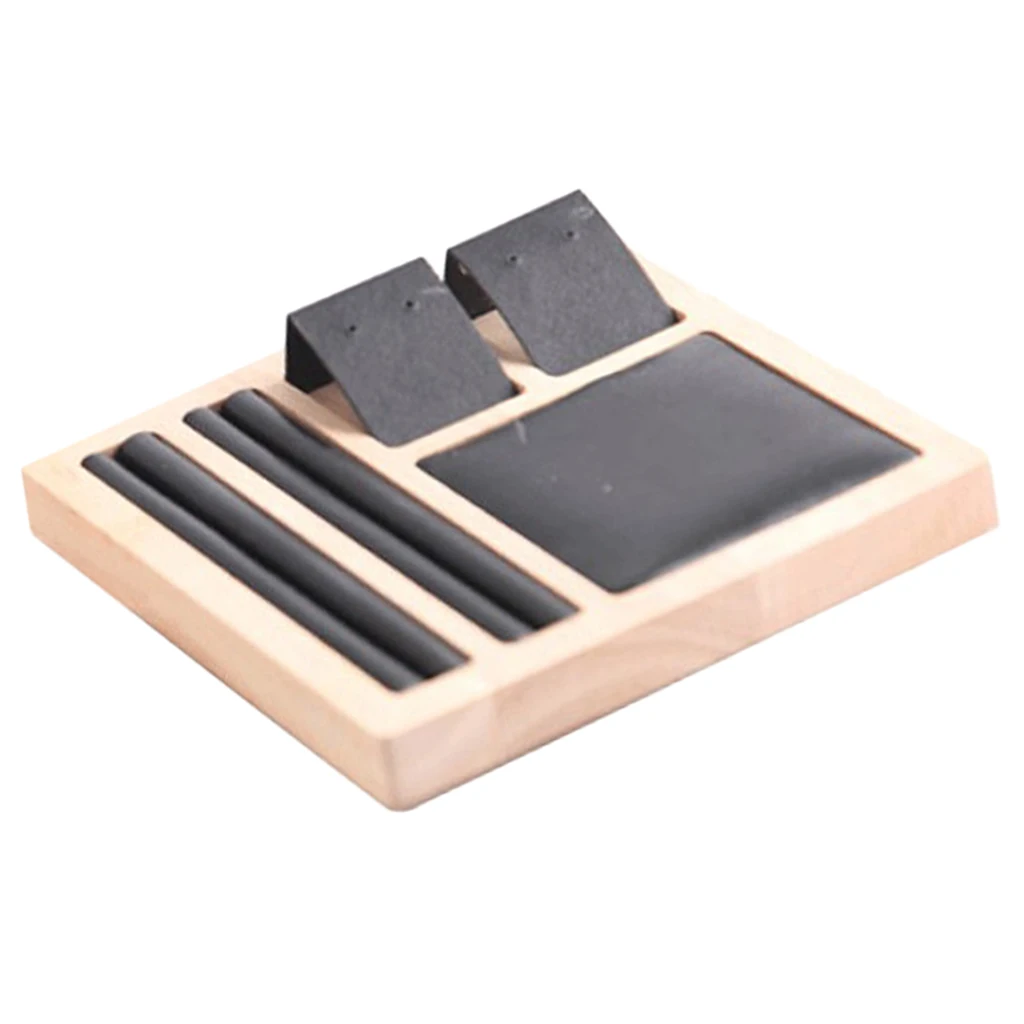 Деревянная подставка для ювелирных изделий кольцо серьги ожерелье браслет |