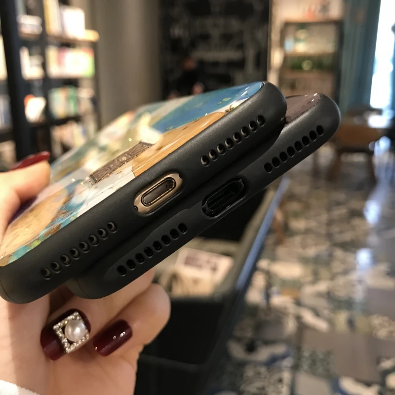Чехол из мягкого силикона ТПУ для Apple iPhone 6 6s 7 8 Plus 11 Pro X XS XR Max блестящий золотой