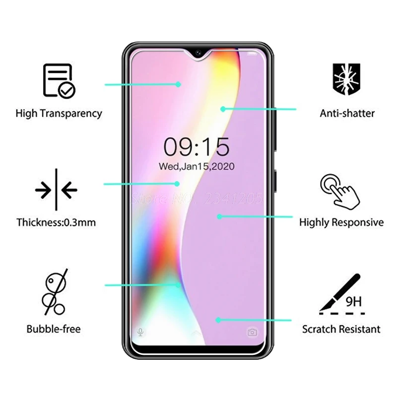 2-1PC Glass For Oukitel C19 C18 C17 C16 C15 C13 C12 C11 C10 Pro Screen Protector Tempered Glass For Oukitel WP7 WP6 WP5 Pro Film