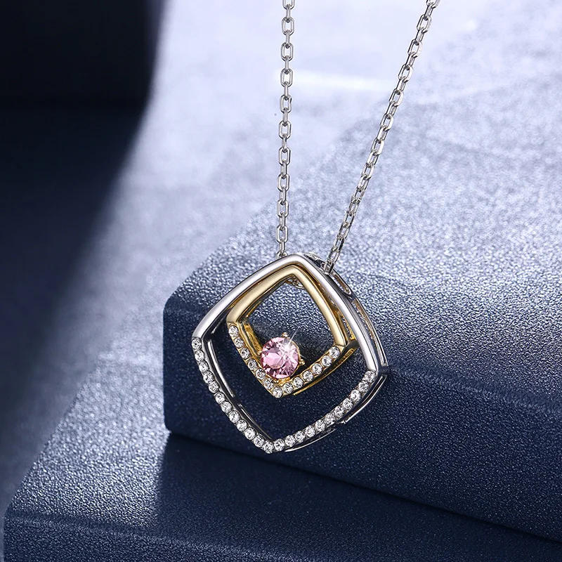 

Модная обувь с украшением в виде кристаллов 925 Серебряные женские ожерелья с подвесками женские Роскошная бумажная коробка подарка вечерни...