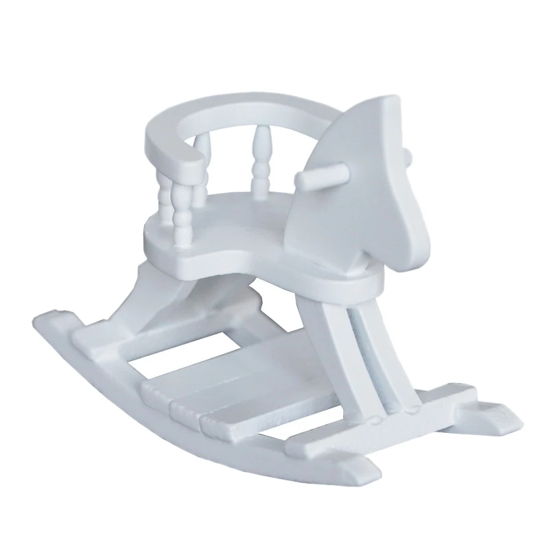 1:12 миниатюрная мебель для кукольного домика деревянная модель лошади-трояна