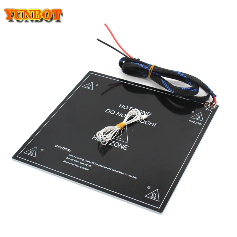 Детали для 3d-принтера Ender тепловая платформа алюминиевая с кабелем 235*235*3 мм 24 в вт