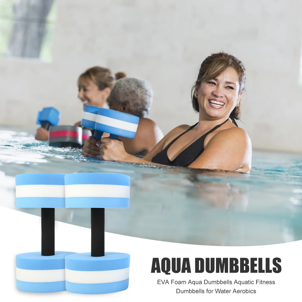 

New Portable Swimming Inflatable Float 2x EVA Foam Aqua Dumbbells toys Aquatic Exercise Fitness Dumbbells for Water Aerobics#37