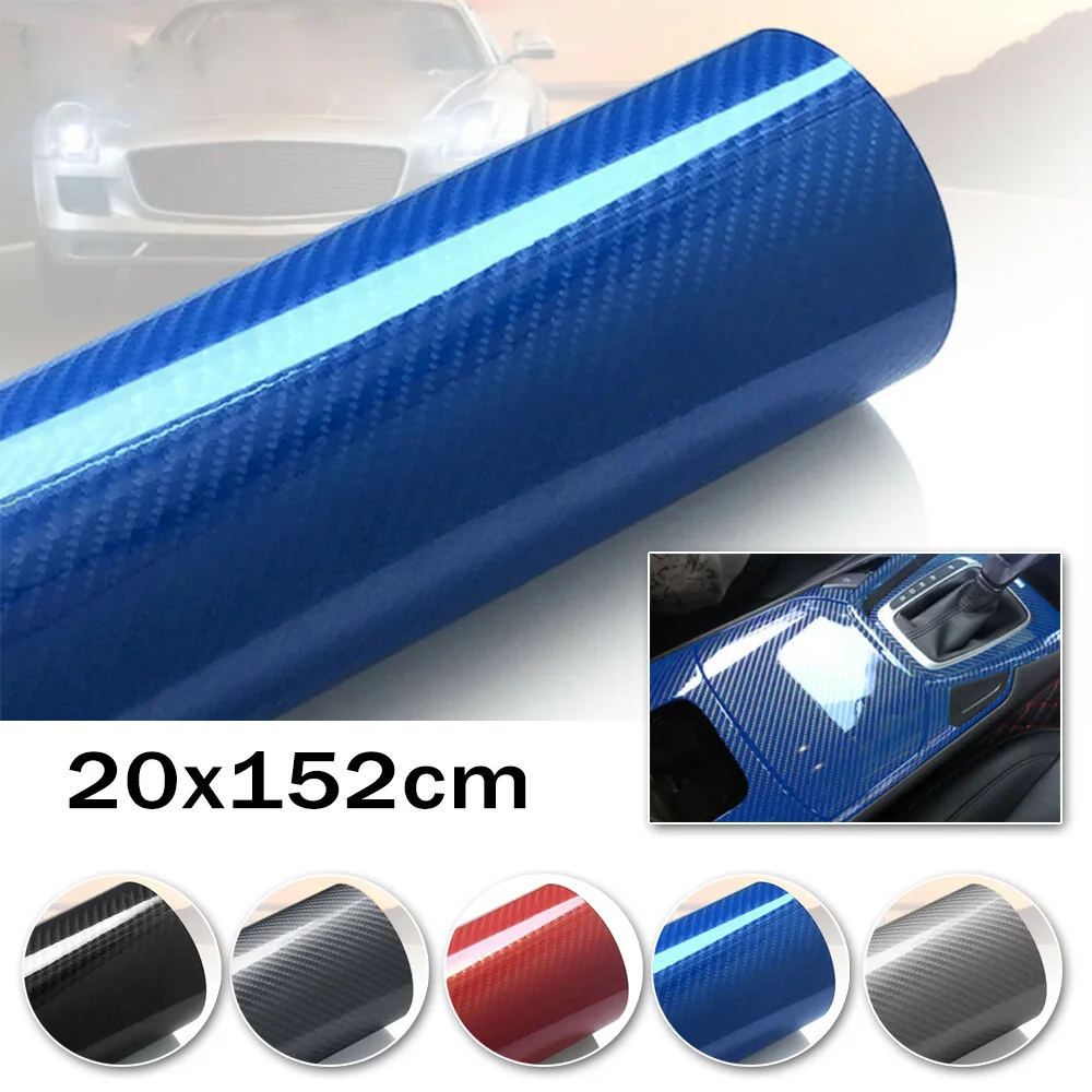 

Auto Accessories 6D Glossy Carbon Fiber Vinyl Film Car Interior Wrap Stickers
