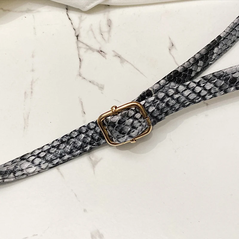 

Snakeskin Pattern Handbag Women's Shoulder Bag Fashion Ladies Crossbody Bag Purse for Prom Travel PR Sale