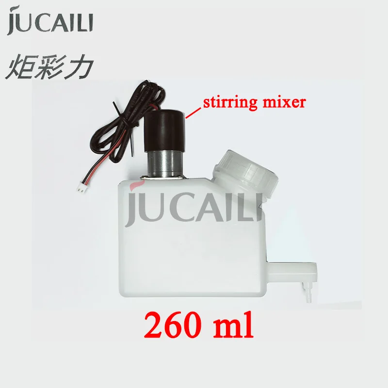 

Jucaili 260ml white ink sub tank with stirring mixer for A3 inkjet printer ink cartridge