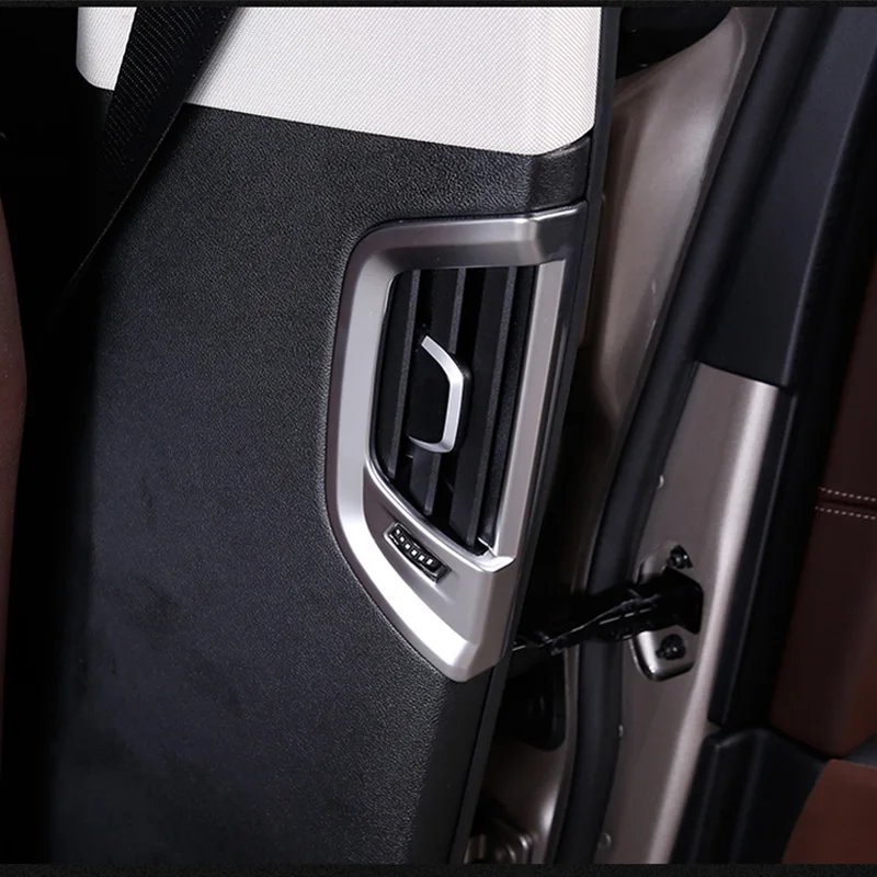 Для BMW 5 серии G30 17-20 2 шт. хромированный ABS задний ряд боковой Кондиционер