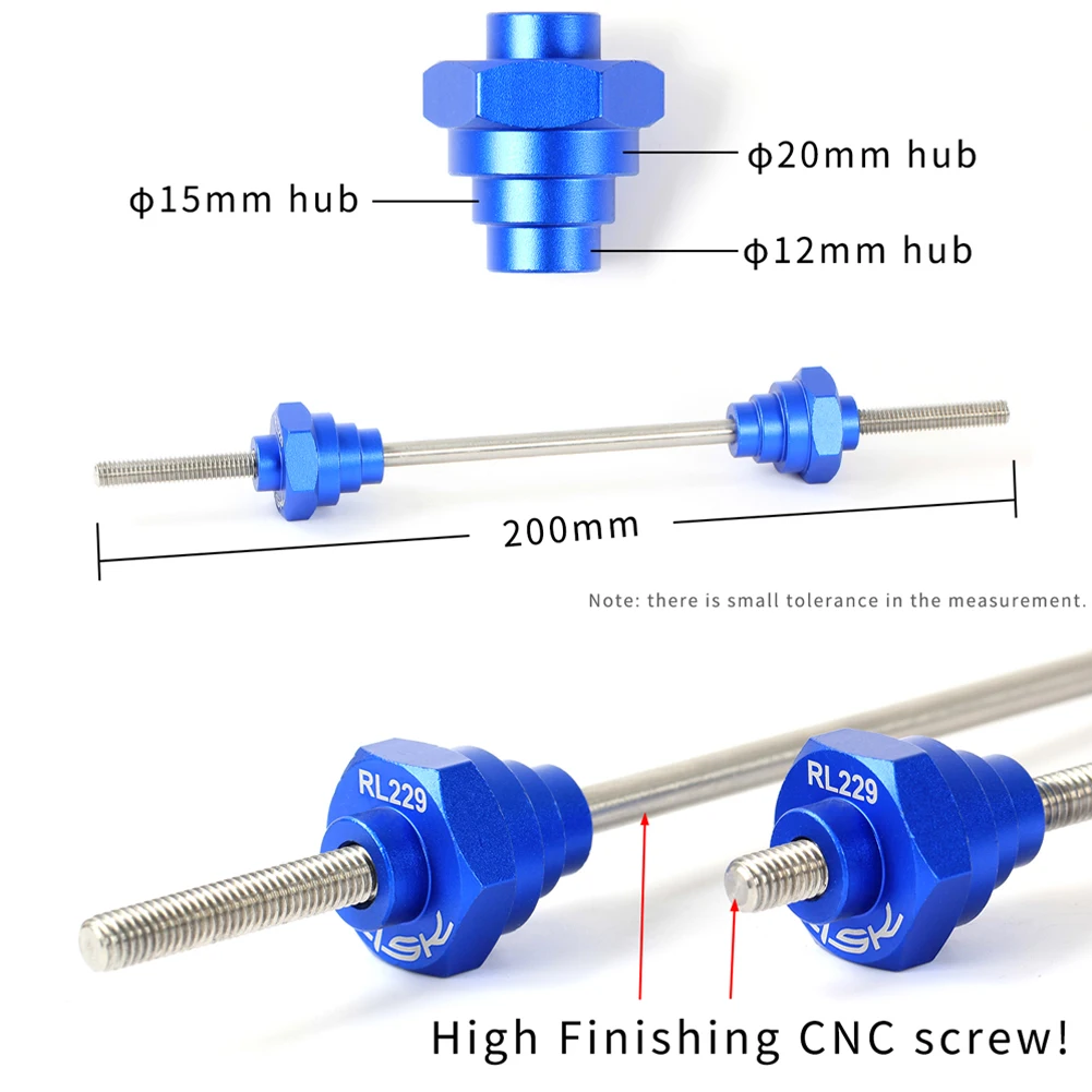 Bicycle Thru Axle Adaptor Hub Converter For 12/15/20mm Bike Rim Wheel Truing Stand Adapter With 200mm Fix Rod Accessories | Спорт и