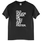 Мужская хлопковая футболка Herren old Volvos Schnuffel Never Die, свободная, большого размера, s летняя хлопчатобумажная футболка