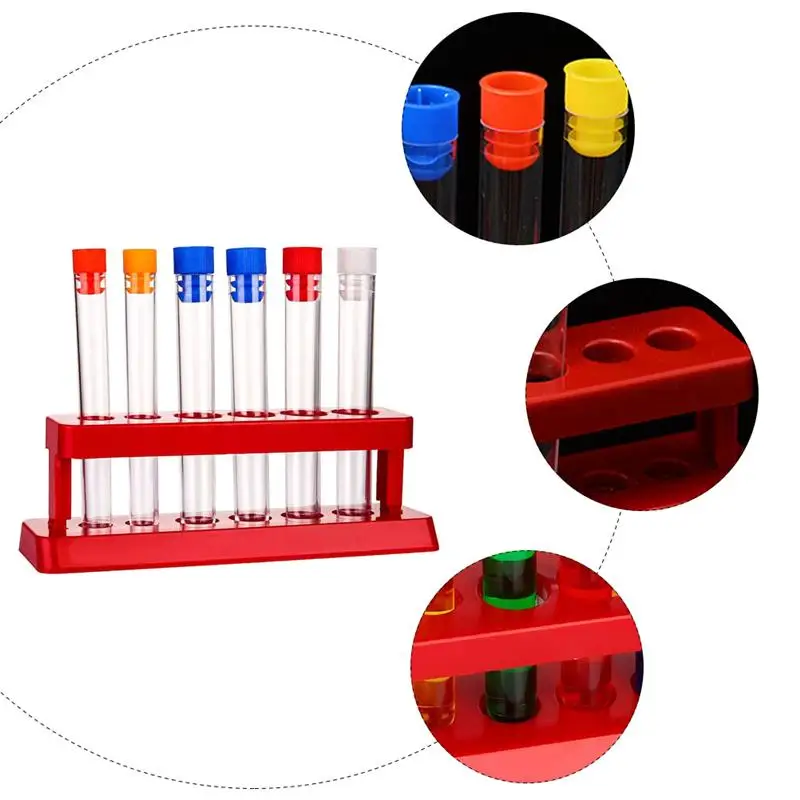 1 комплект Пластик Тесты трубки с стеллаж для хранения научно исследовательских