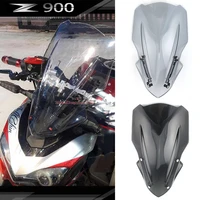z 900 motorcycle accessories windscreen windshield air wind deflector with bracket for kawasaki z900 2017 2018 2019 smoke black