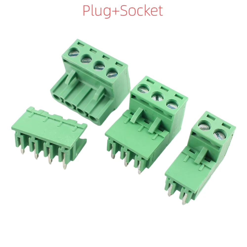 5pcs 5.08mm Pitch PCB Screw Terminal Block Connector Right Angle PlUG-IN Plug Socket 2P 3P 4P 5P 6P 7P 8P 9P 10P 11P 12P 15P |