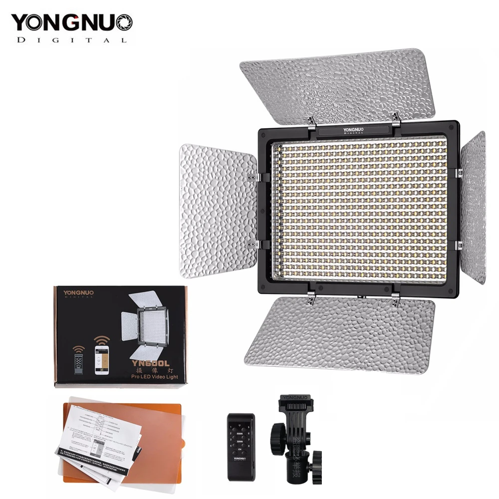 Светодиодная панель для видеосъемки YONGNUO YN600L YN600 с регулируемой цветовой