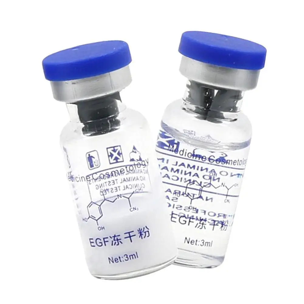 One Set EG F Lyophilized Epidermal Growth Factor Wrinkles Treatment rhEGF Powder Serum Acne Pimples Scars Skin Care