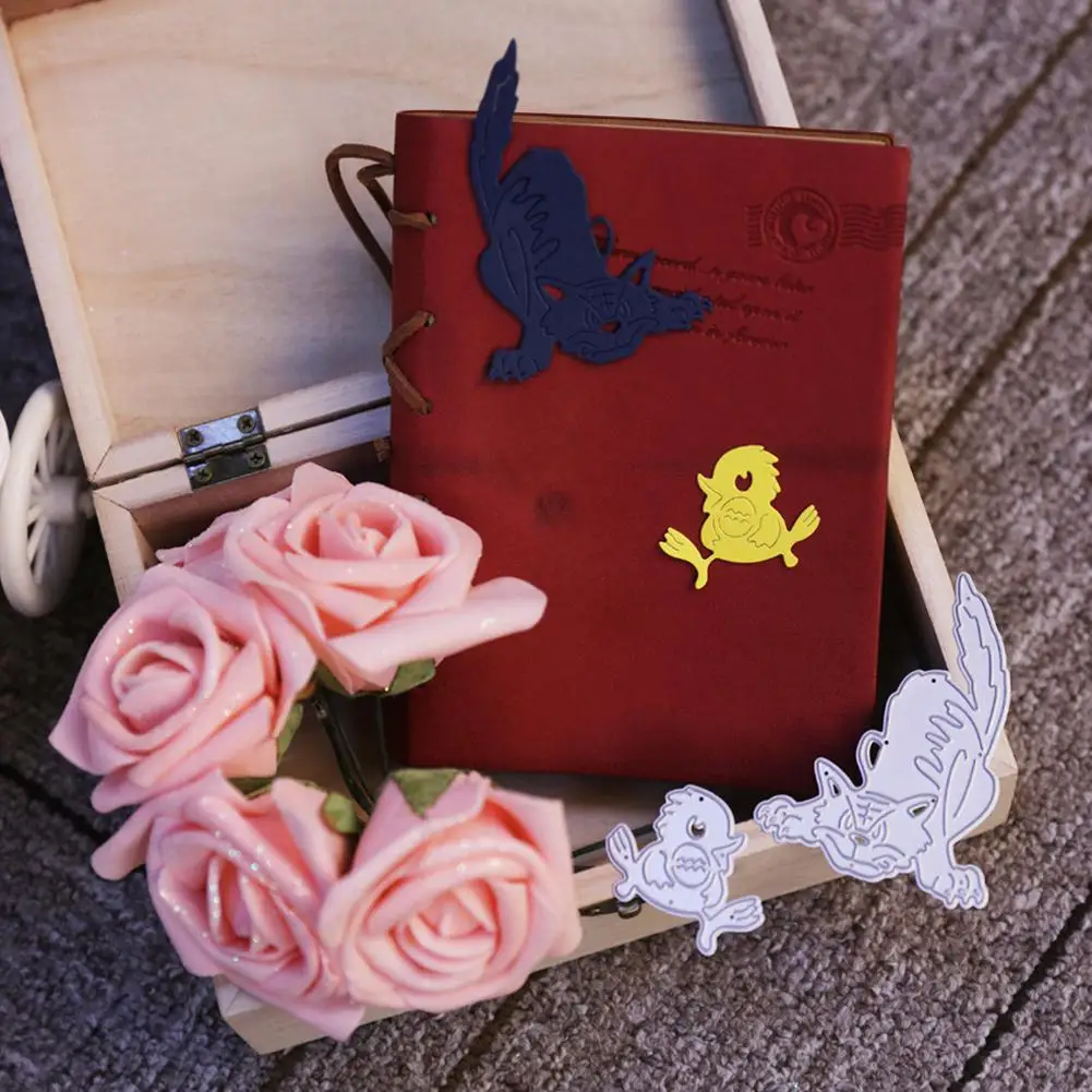 2 шт. Тигр и птицы из углеродистой стали режущие штампы Набор ножей форма