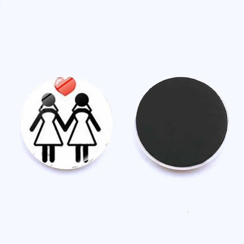 ЛГБТ значок с радужным флагом круглые иконы для геев лесбиянок транссексуалов