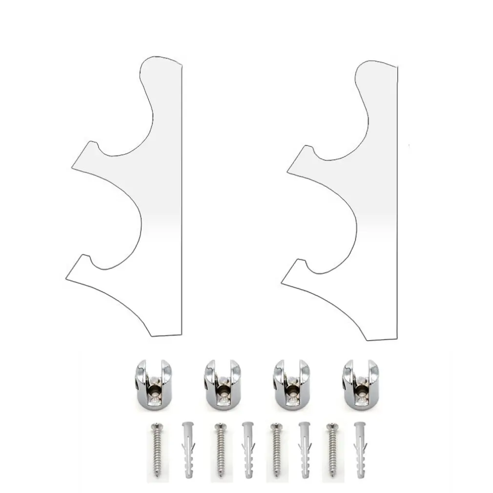 

Sword Holder 1 Pair Durable Acrylic Wall Mount Sword Samurai Stand Display Wall Hanger Rack Home Accessories