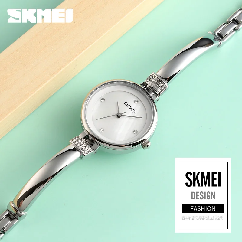 

SKMEI Ladies Watches Fashion Casual Women Watch Quartz Simple Waterproof 3Bar Alloy Strap Wristwatches reloj mujer 1409
