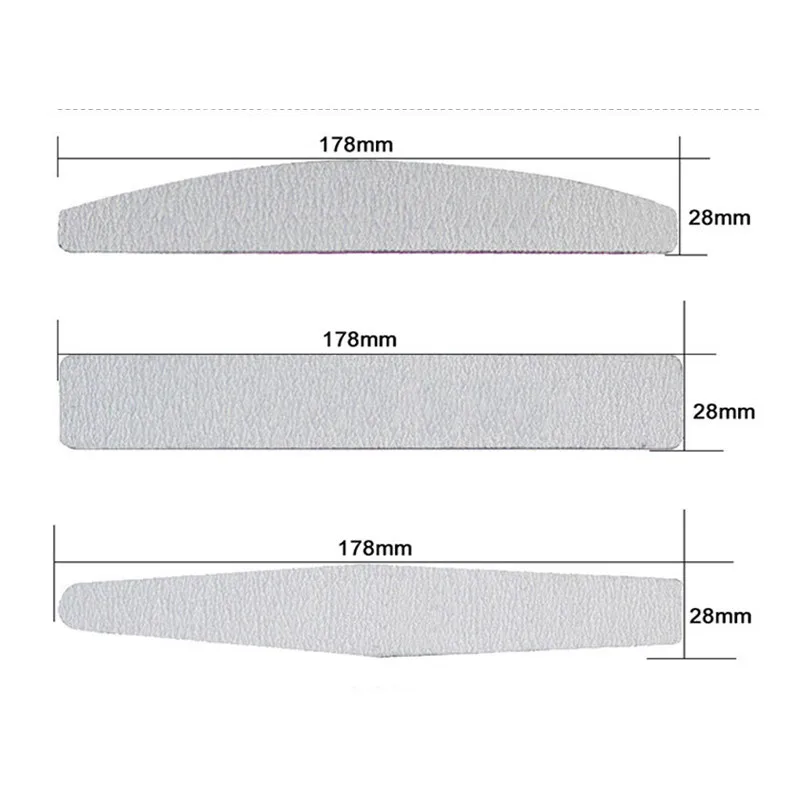 Профессиональная пилка для ногтей 1/5 шт. полировальный блок 100/180 УФ гель лака