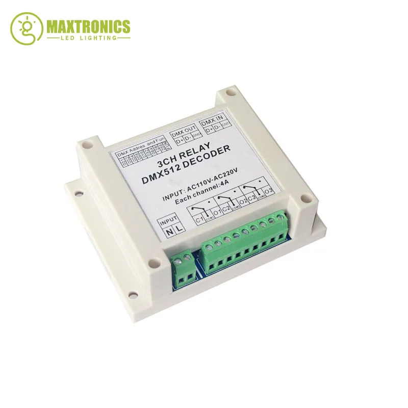

Лучшая цена 1 шт. Входное AC110-220V DMX-RELAY-3 реле канала 3CH * 4A реле DMX512 использование для светодиодной лампы Светодиодная лента бесплатная доставка