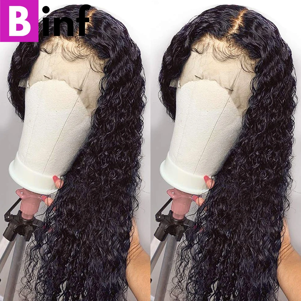 13X6 волнистые человеческие волосы парики на фронте шнурка предварительно