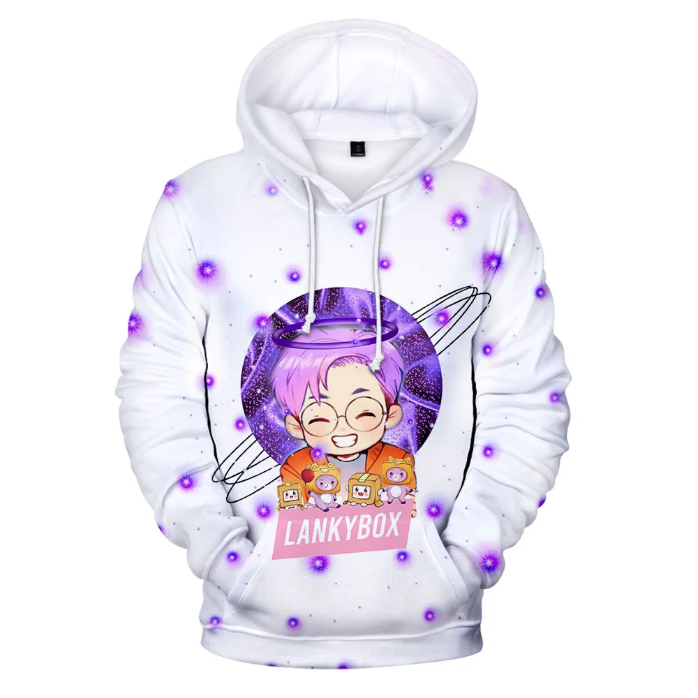 

2021 New Arrival 3D Print LankyBox Hoodies Harajuku Streetwear Funny Hooded Sweatshirts Men Women Fashion Pullover Clothes