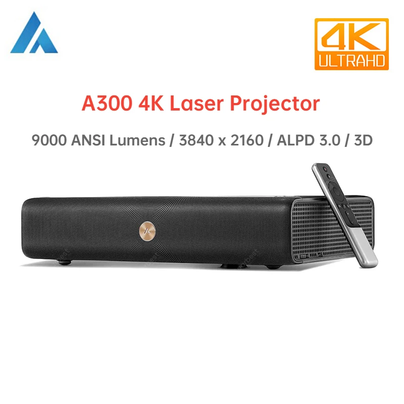 Ультракороткий лазерный проектор WEMAX A300 4K 3840x2160 9000 ANSI люменов 150 дюйма ALPD 3 0 ТВ