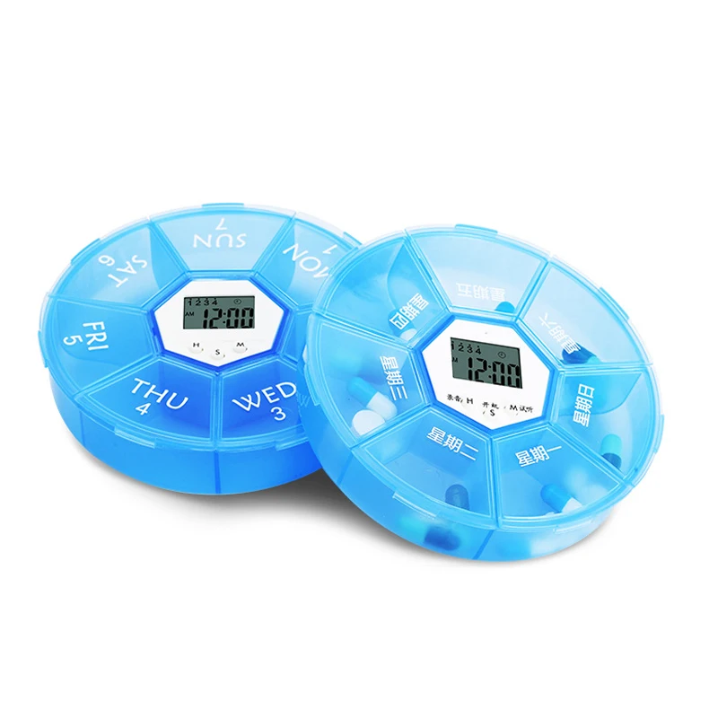 Портативный электронный контейнер для таблеток с таймером хранения лекарств