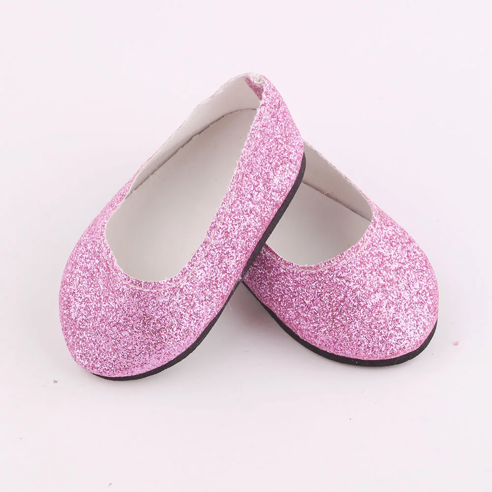 Цветная обувь принцессы с блестками для кукол подходит 18 дюймовых американских и