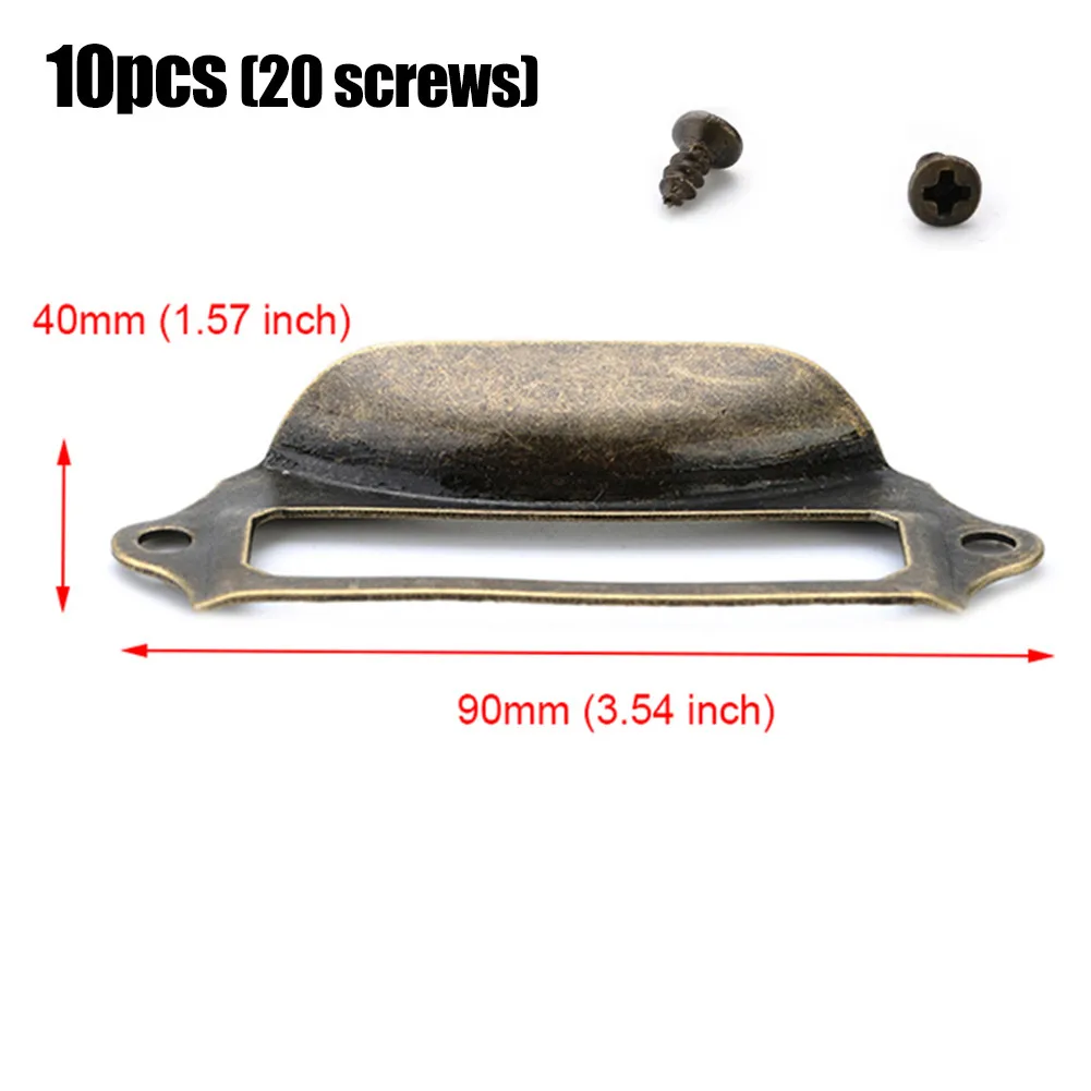 

10pcs Vintage Drawer Pulls Rustic Bronze Handles Cupboard Kitchen Cabinet Door Knob Furniture Fittings Wardrobes Hardware Home