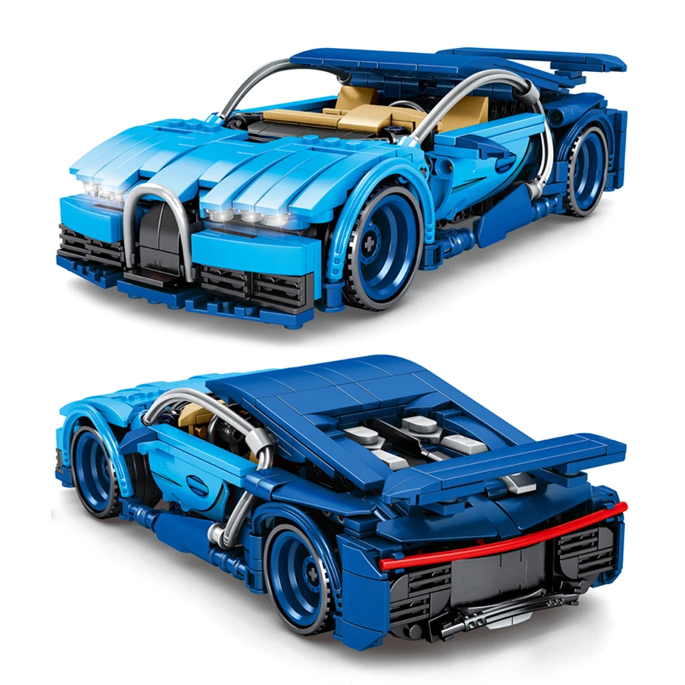 

SEMBO Super Race Car Technic Building Blocks Model Set Classic Sports Car Pull Back Mini Diamond Bricks Toys for Boy Children