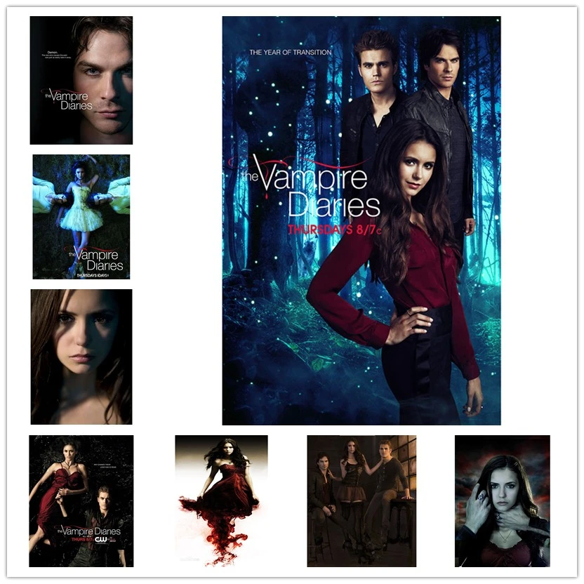 Алмазная 5d картина сделай сам Новые Дневники вампира 8 дюймов фотографии Елены