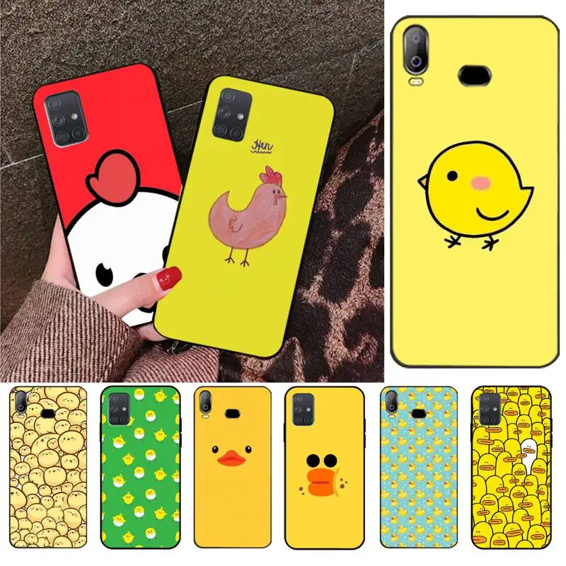 Милый чехол для телефона CUTEWANAN с желтыми цыплятами утками Samsung A10 A20 A30 A40 A50 A70 A80 A71 A91