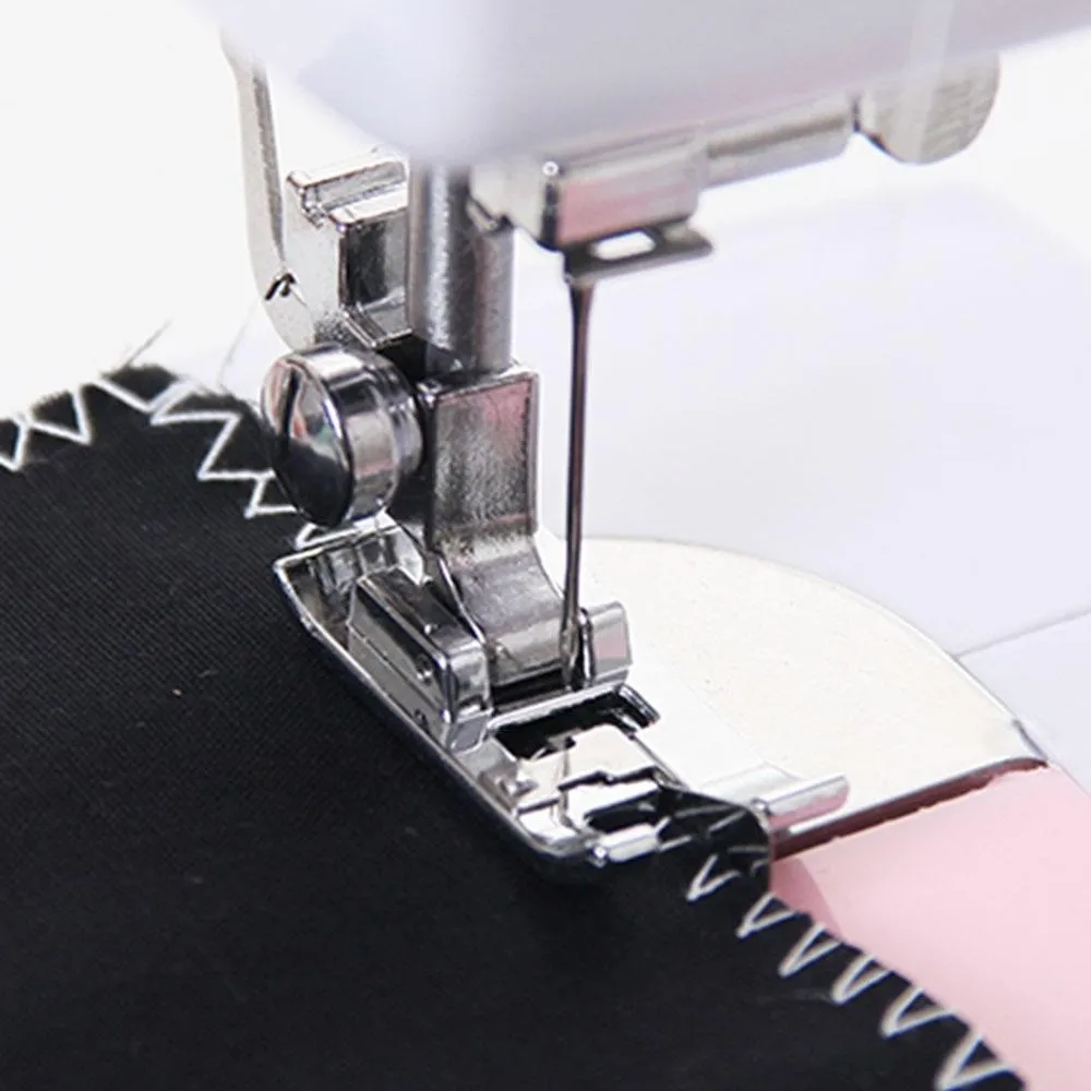 

Electric Sewing Machine Mini Portable Household Speed Adjustment Night Light Foot Pedal Straight Line fabric embroidery machine