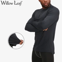 willow leaf 2021 shirts men long sleeve t shirt male sweatshirts dry quickly tight boy gym clothing football sportswear
