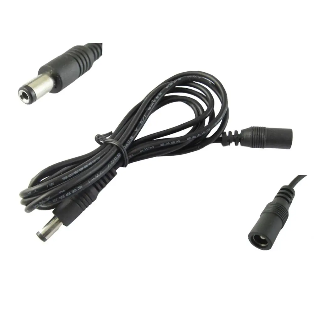 1x5,5x2,1 мм гнездовой разъем 5,5x2,1 мм штекер CCTV DC разъем питания кабель 1,5 м/5 футов