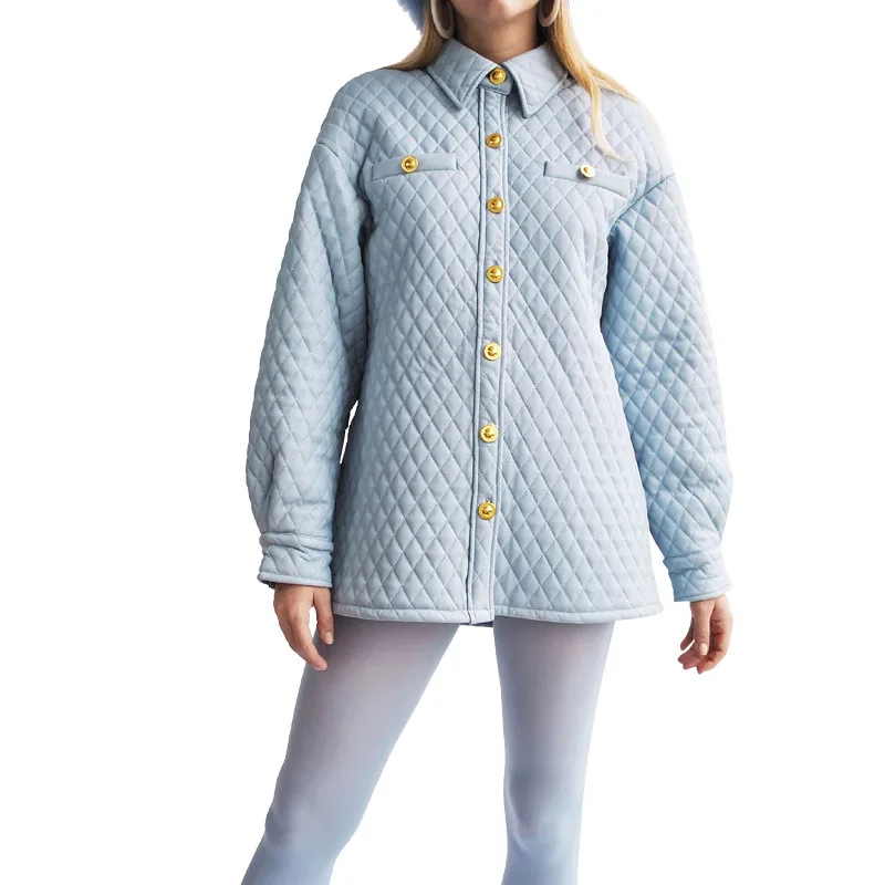 

2020 Winter Women's New Long Sleeve Lapel Straight Breasted Ins Street Shot Fashion Coat