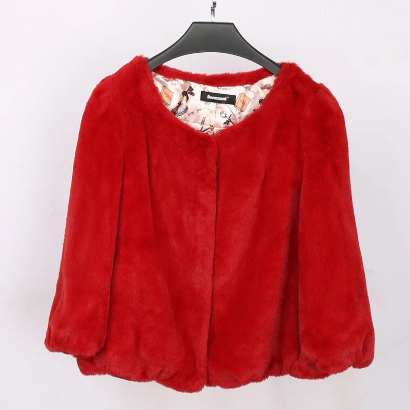 Lautaro Короткая розовая черная зеленая красная куртка из искусственного меха