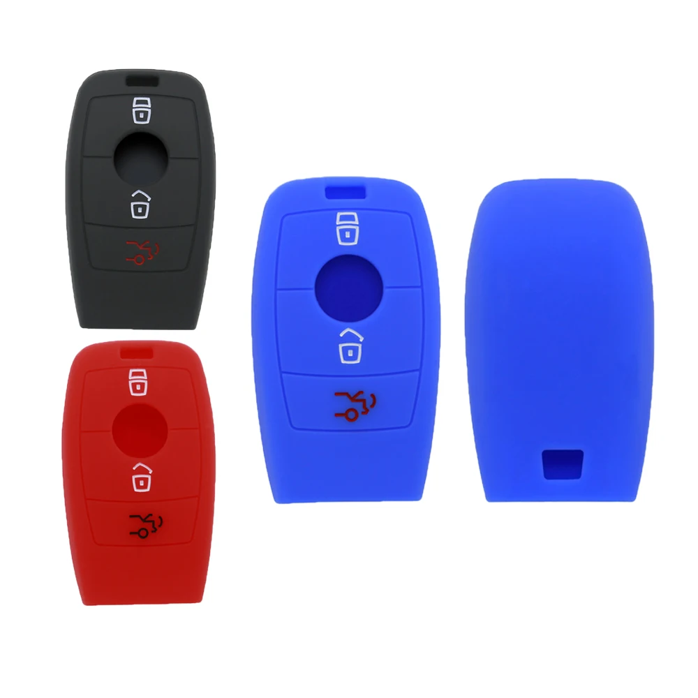 Чехол для ключа автомобиля силиконовый чехол ключей Mercedes Benz W123 W167 W463 W177 W205 W222 AMG E300