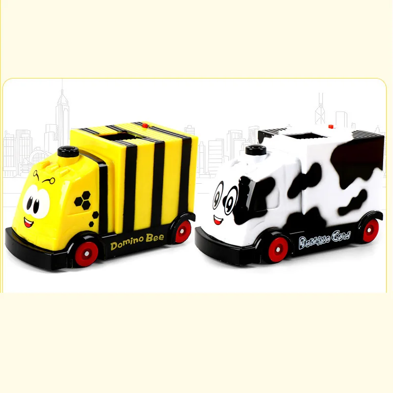 104 шт поезд электрический домино модель автомобиля автоматическая установка