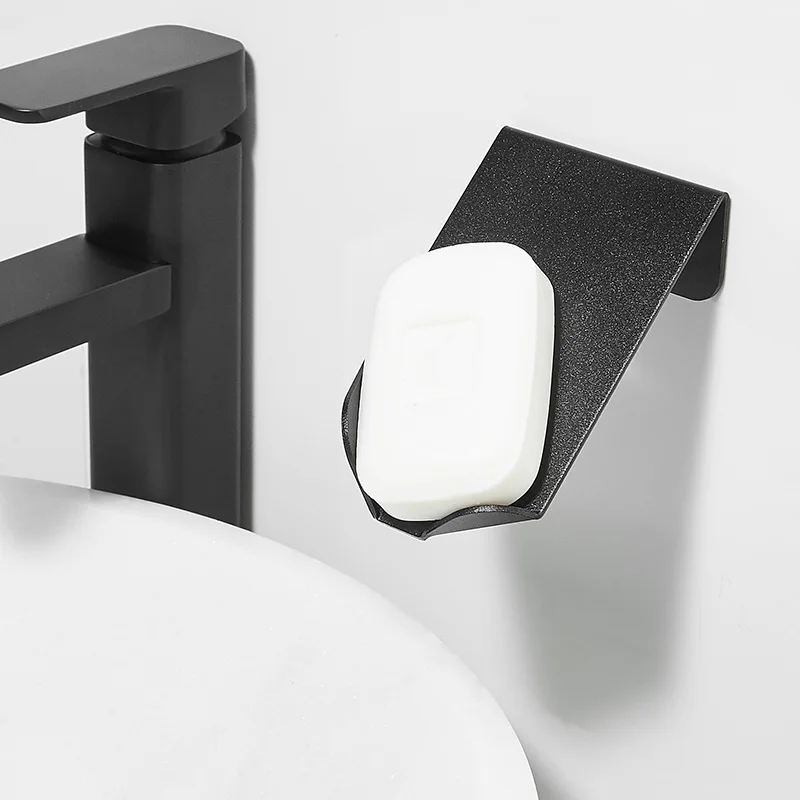 

Soap dish soap holder soap box bathroom soap holder bathroom soap dish Soap rack Black creative wall hanging Bathroom pendant