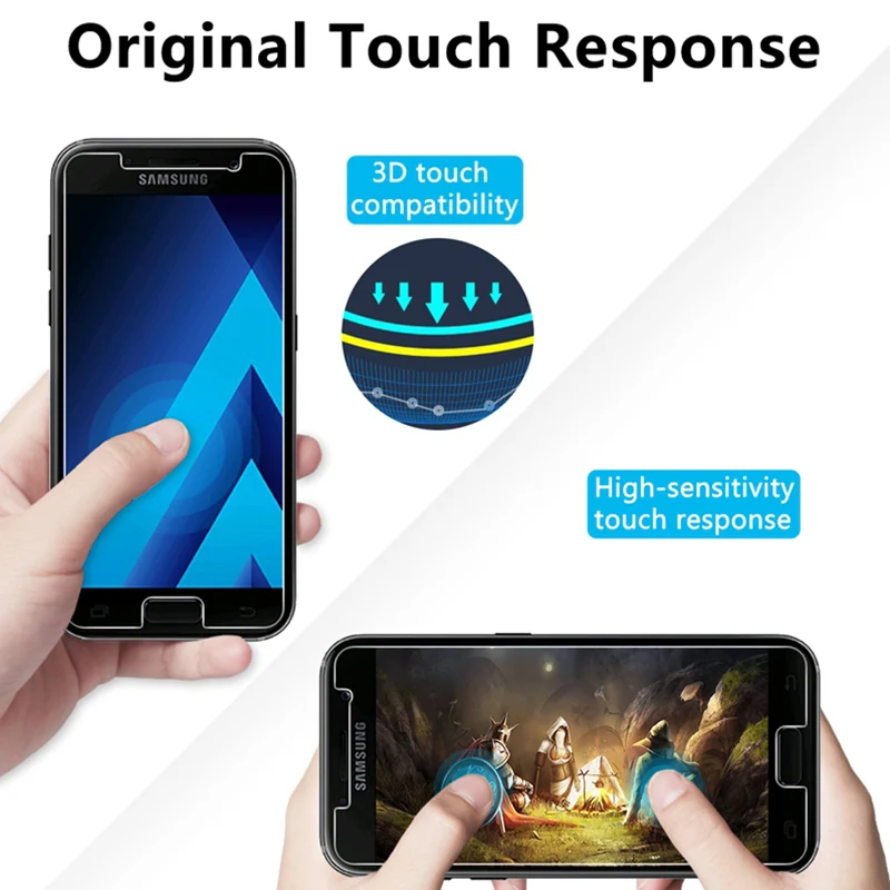Закаленное стекло 9H HD для Samsung Galaxy A5 2017 A3 2016 жесткий экран A7 2018 закаленное A530