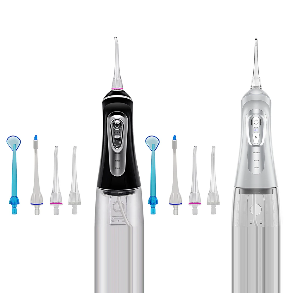 

3 Modes Cordless Oral Irrigator Portable Water Dental Flosser Portable USB Rechargeable Teeth Cleaner Oral Care with 4 Jet Tip