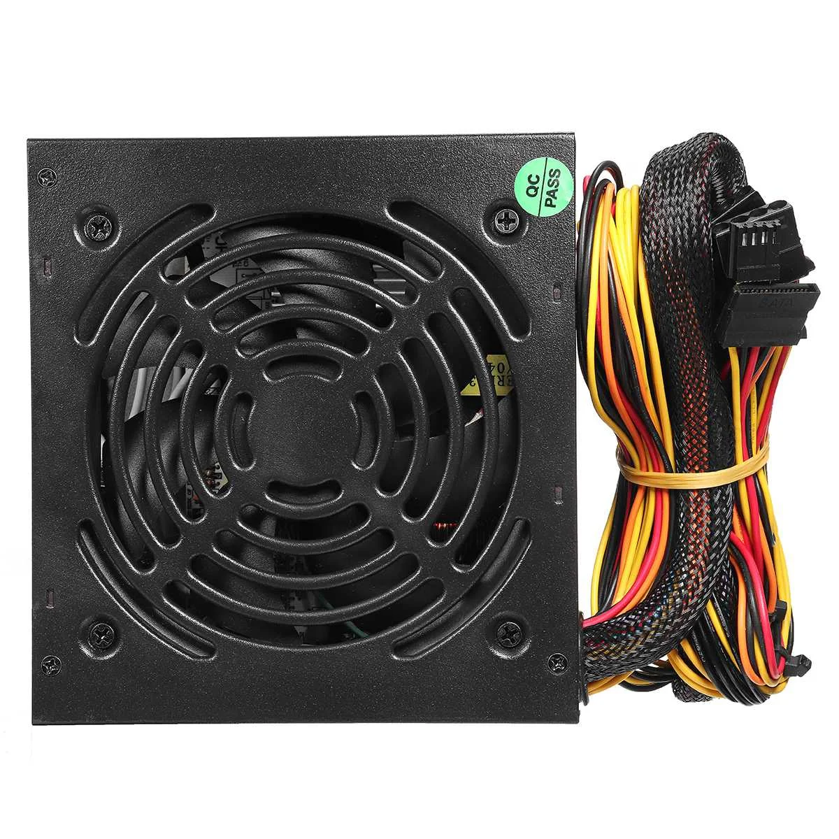 Черный Блок питания PFC 1000 Вт блок с тихим вентилятором ATX 24pin 12 В компьютер SATA