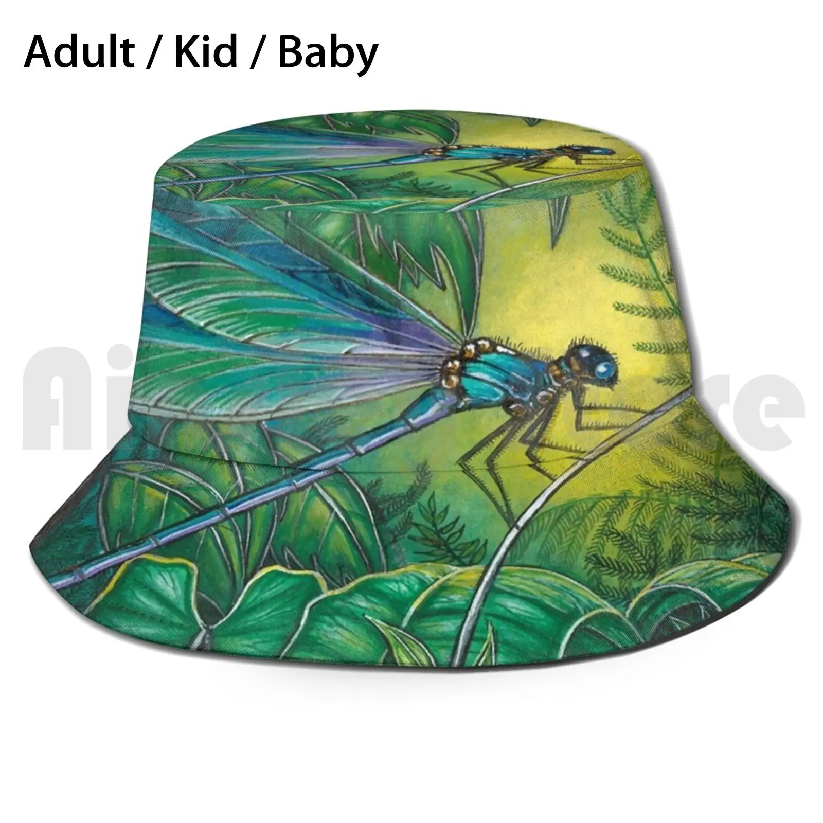 

Солнцезащитная шляпа со стрекозой, складная, с УФ-защитой