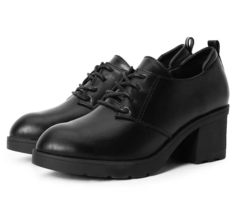 

Women's Oxfords Lace Up Chunky Heel Thick Heel Shoes Slip On Dress Pumps